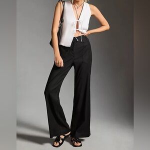 Stylish, wide leg black pants, women’s size 12